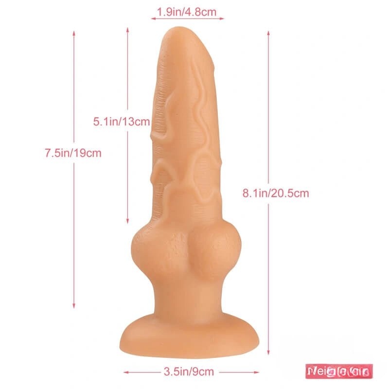 Wolf Style Animal Dildo - Realistic Wolf Knot Dildo