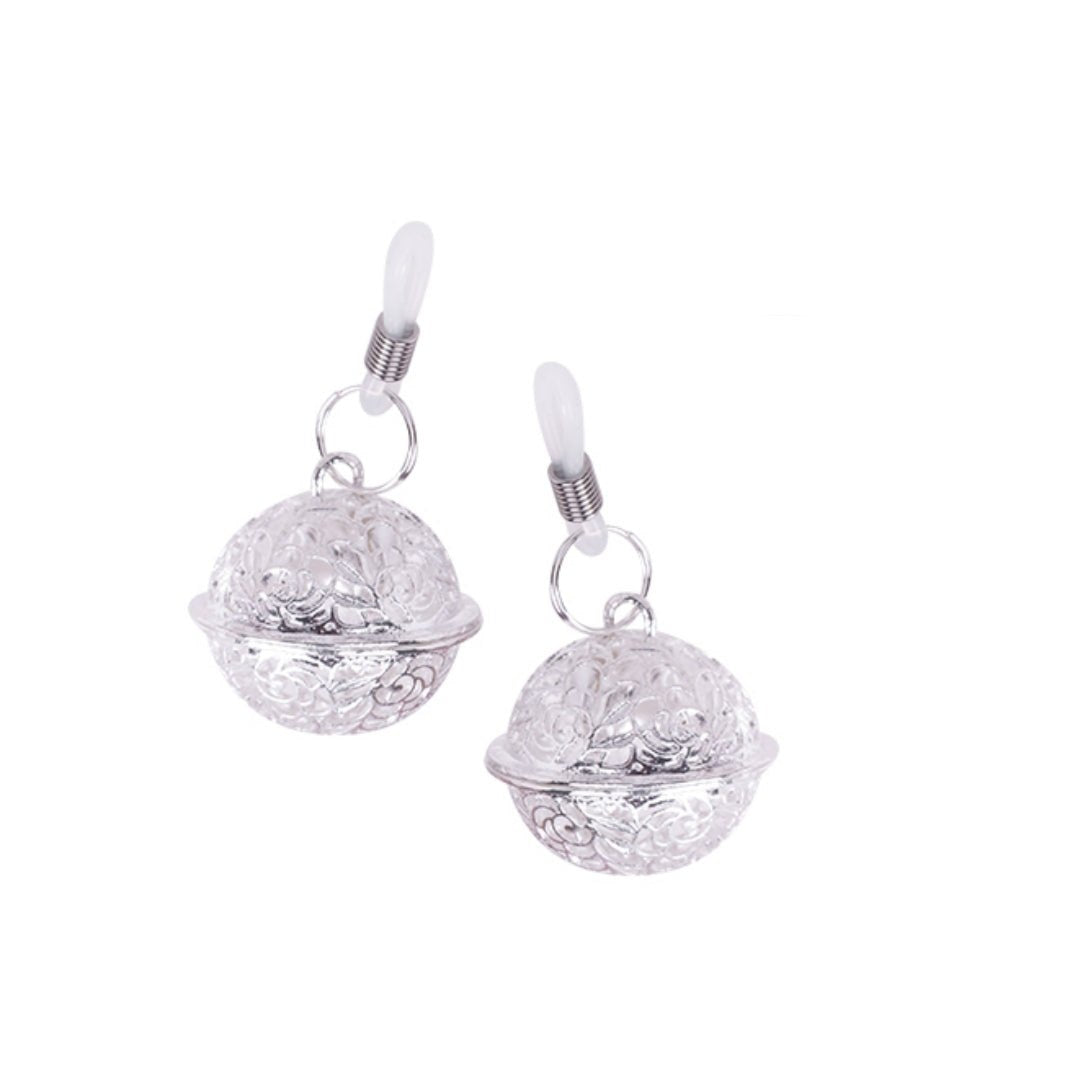 Woven Cage Tingle Nipple Clamps - Alloy Pull Pair