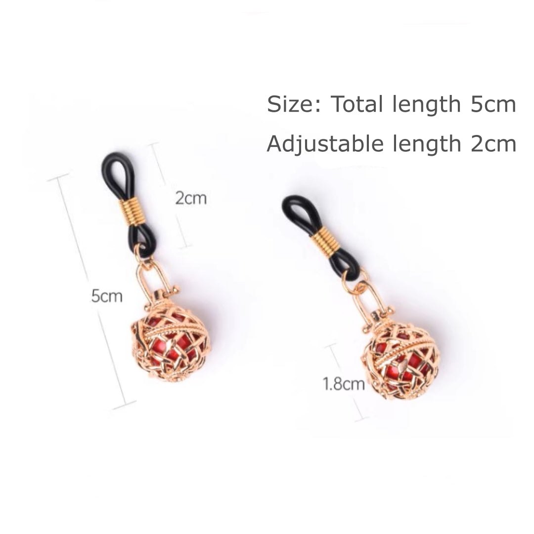 Woven Cage Tingle Nipple Clamps - Alloy Pull Pair