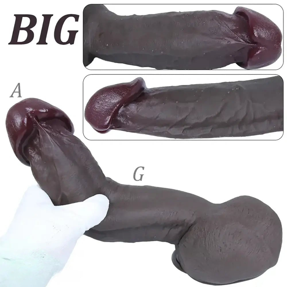 XXL Realistic Silicone Dildo - Big Realistic Sex Dildo