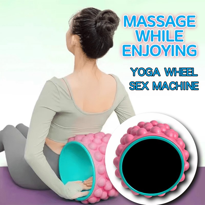 Yoga Wheel and Jelly Dildo Set - Couples Sex Machine Set