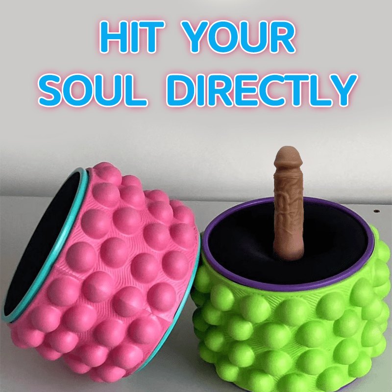 Yoga Wheel and Jelly Dildo Set - Couples Sex Machine Set
