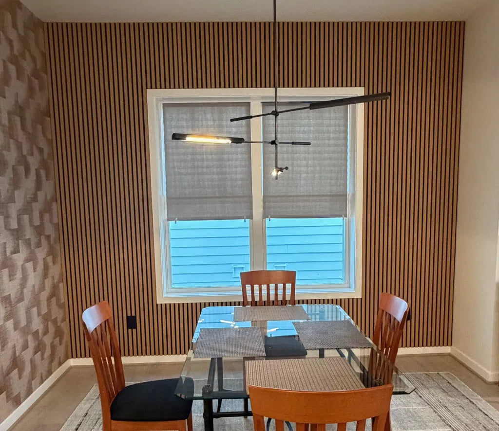 Paola M.'s White Oak (Black Felt) Willow Panel project, from the Andor Willow source collection