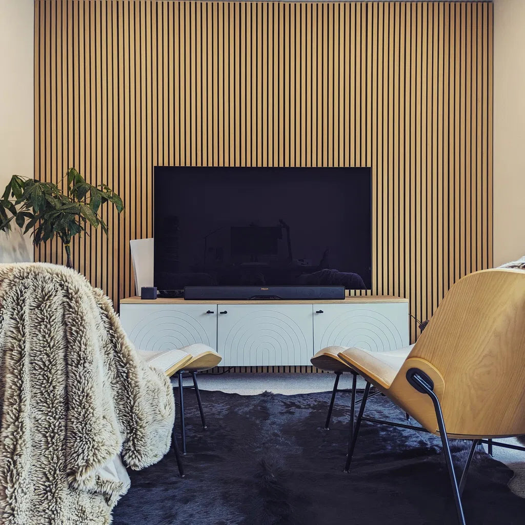 Stefania S.'s White Oak (Black Felt) Willow Panel project, from the Andor Willow source collection